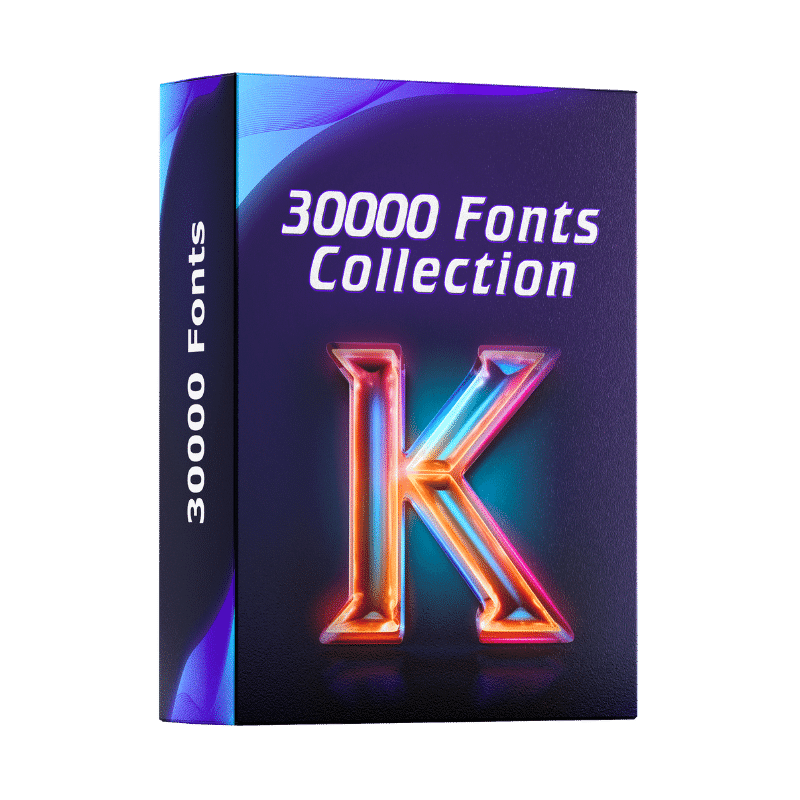 30,000 Fonts Collection